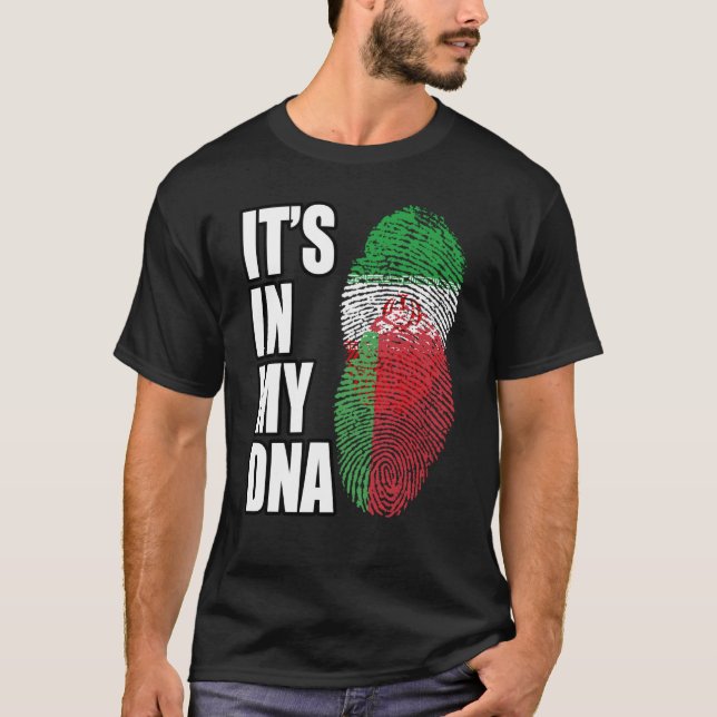 Camiseta Patrimonio de la Bandera de la Mezcla de ADN Iraní (Anverso)