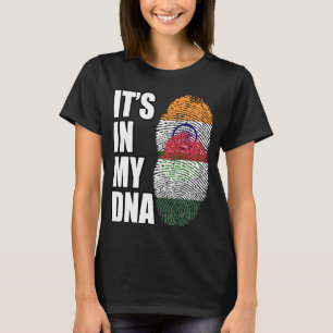 Camiseta Patrimonio de la Bandera de la Mezcla Hindú y Húng