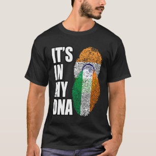Camiseta Patrimonio de la Bandera de la Mezcla India E Irla