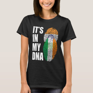 Camiseta Patrimonio de la Bandera de la Mezcla India E Irla