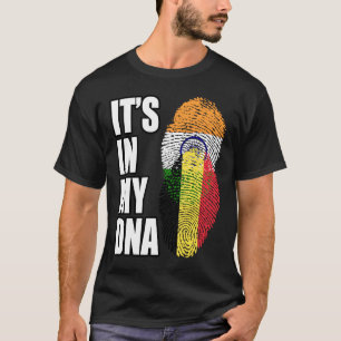 Camiseta Patrimonio de la Bandera de la Mezcla India Y Bélg