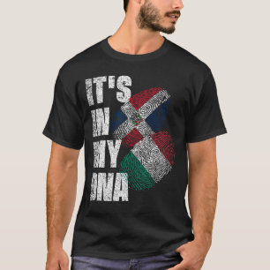 Camiseta Patrimonio de la Bandera Italiana Y Dominicana Mez