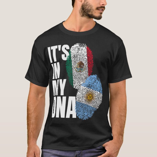 Camiseta Patrimonio de la Bandera Mezcla Argentina Y México (Anverso)
