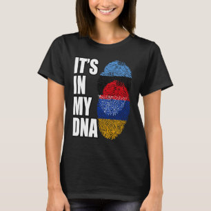 Camiseta Patrimonio de la Bandera Mezcla Armenia Y Estonia