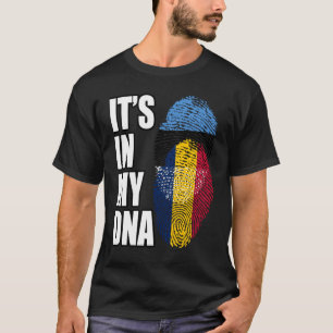Camiseta Patrimonio de la Bandera Mezcla Chadiana Y Estonio