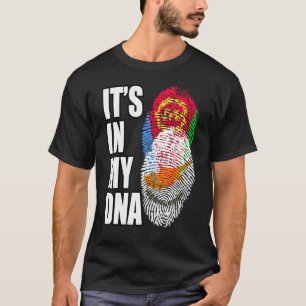 Camiseta Patrimonio de la Bandera Mezcla Chipriota Y Eritre