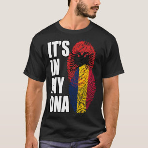 Camiseta Patrimonio de la Bandera Mezcla de ADN Chadiano Y 