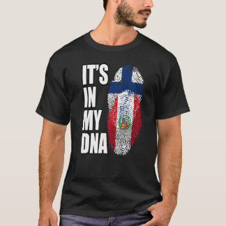 Camiseta Patrimonio de la Bandera Mezcla de ADN Finlandés Y