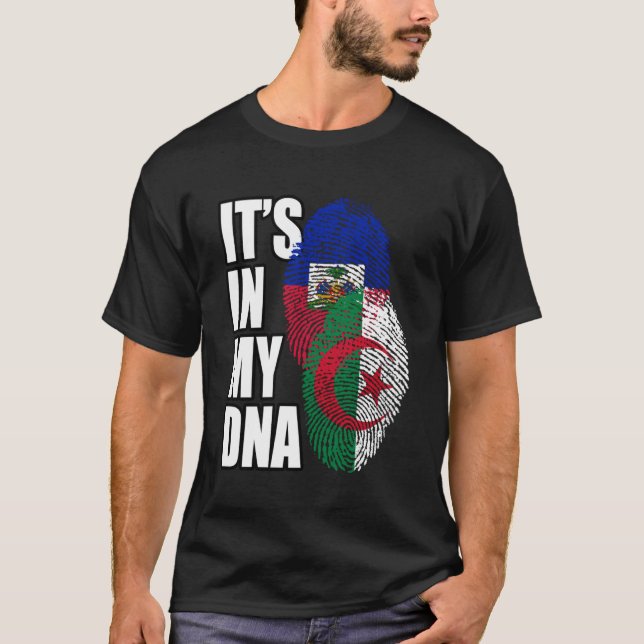 Camiseta Patrimonio de la Bandera Mezcla Haitiana Y Argelin (Anverso)