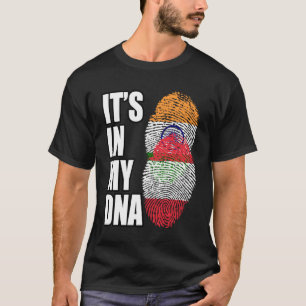 Camiseta Patrimonio de la Bandera Mezcla India Y Austria