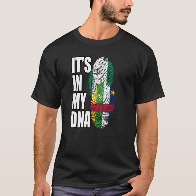 Camiseta Patrimonio de la Bandera Mezcla Nigeriana Y Centro (Anverso)