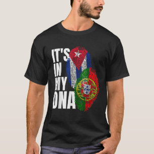 Camiseta Patrimonio de la Bandera Mezcla Portuguesa Y Cuban