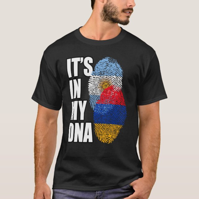 Camiseta Patrimonio De La Mezcla De Adn Armenio Y Argentino (Anverso)