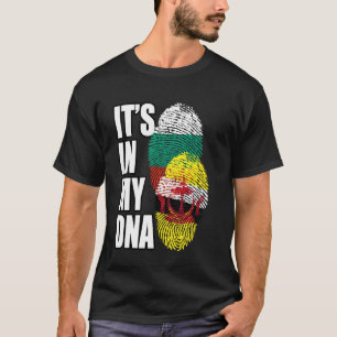 Camiseta Patrimonio De La Mezcla De Adn Brunéi Y Búlgaro