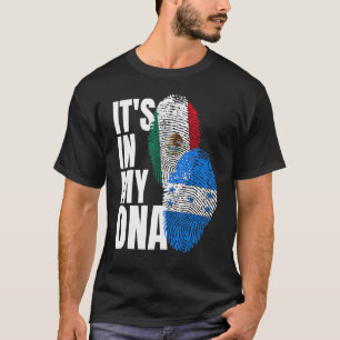 Camiseta Patrimonio De La Mezcla De Adn De México Y Hondura