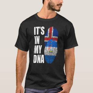 Camiseta Patrimonio De La Mezcla De Adn De Nicaragua E Isla