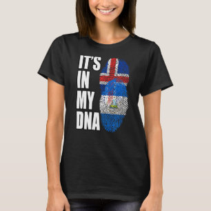Camiseta Patrimonio De La Mezcla De Adn De Nicaragua E Isla