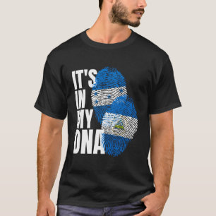 Camiseta Patrimonio De La Mezcla De Adn De Nicaragua Y Hond