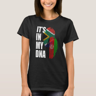 Camiseta Patrimonio De La Mezcla De Adn De Sudáfrica Y Afga