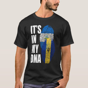 Camiseta Patrimonio De La Mezcla De Adn En Barbados Y Nicar