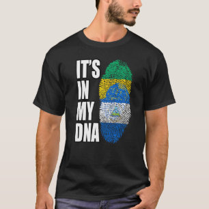 Camiseta Patrimonio De La Mezcla De Adn En Nicaragua Y Gabó