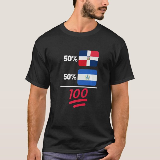 Camiseta Patrimonio de la Mezcla de Bandera de Nicaragua Pl (Anverso)