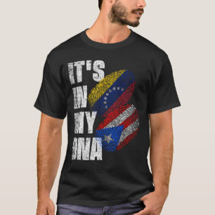 Camiseta Patrimonio de la Mezcla de DNA Venezolana Y Boricu