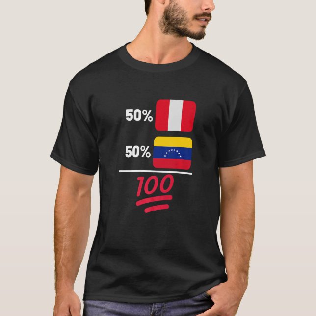 Camiseta Patrimonio de la Mezcla Peruana más Venezolana (Anverso)