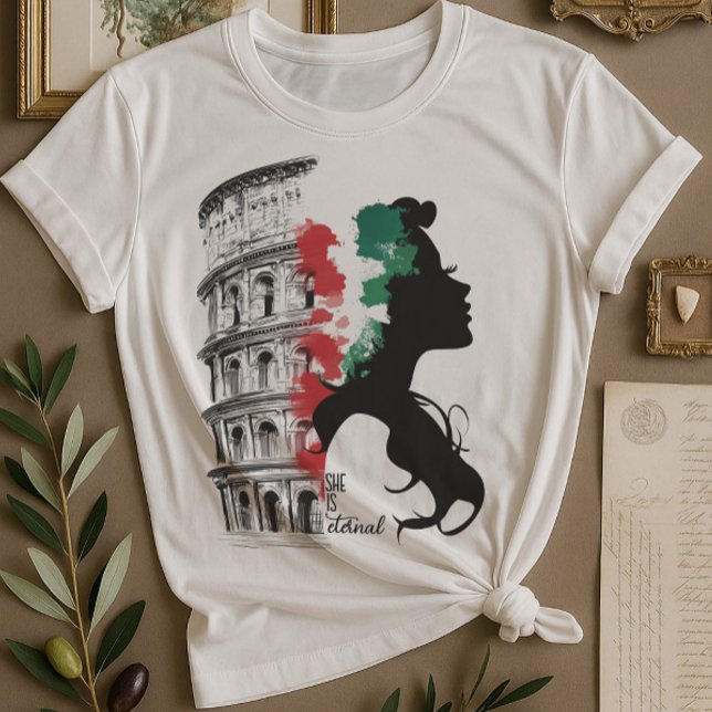 Camiseta Patrimonio de la Mujer Italiana y Colosseum Tee (Subido por el creador)