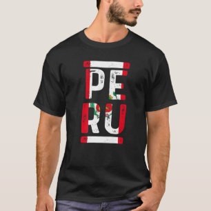 Camiseta Patrimonio de raíz peruano Bandera nacional hispan