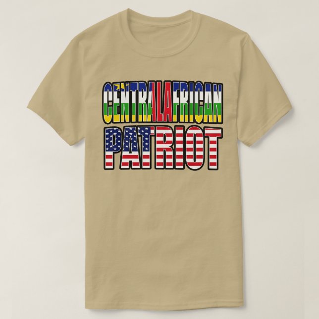 Camiseta Patrimonio del Orgullo Patriótico Centroafricano (Diseño del anverso)