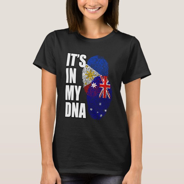 Camiseta Patrimonio Filipino Y Australiano De La Bandera De (Anverso)