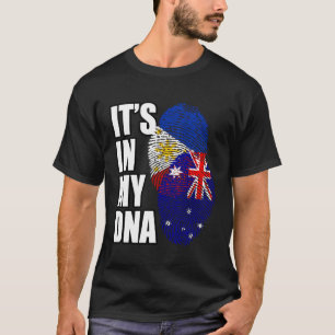 Camiseta Patrimonio Filipino Y Australiano De La Bandera De
