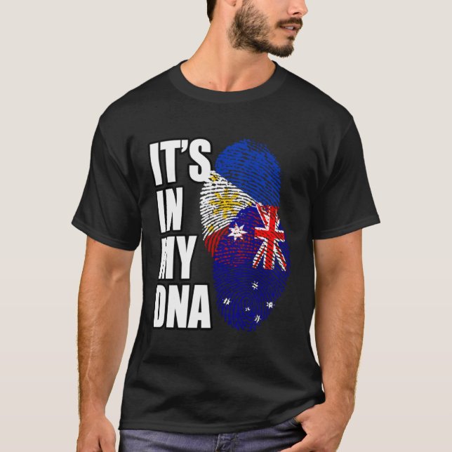 Camiseta Patrimonio Filipino Y Australiano De La Bandera De (Anverso)