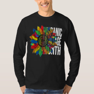 Camiseta Patrimonio hispano Mes Tie Dye Sunflower Latino W