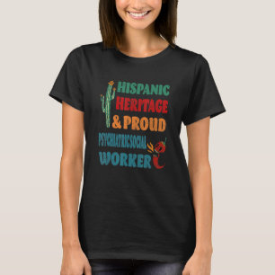 Camiseta Patrimonio hispano y Orgulloso Trabajo Social Psiq