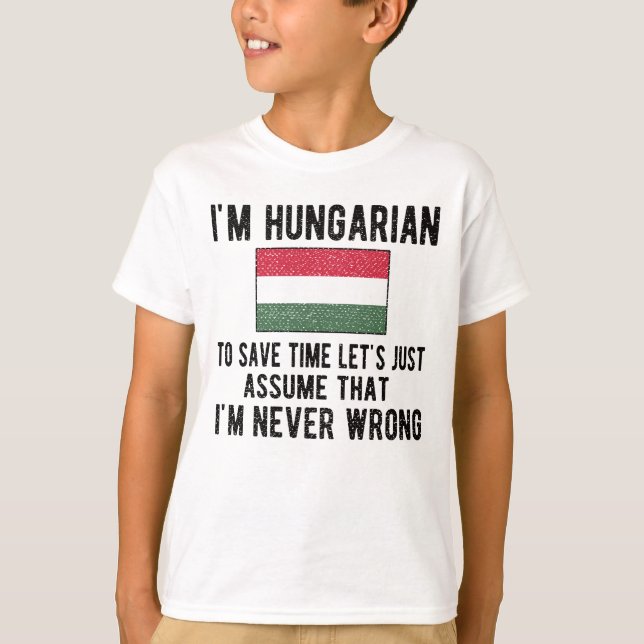 Camiseta Patrimonio Húngaro Hungría Rodea Bandera Húngara (Anverso)