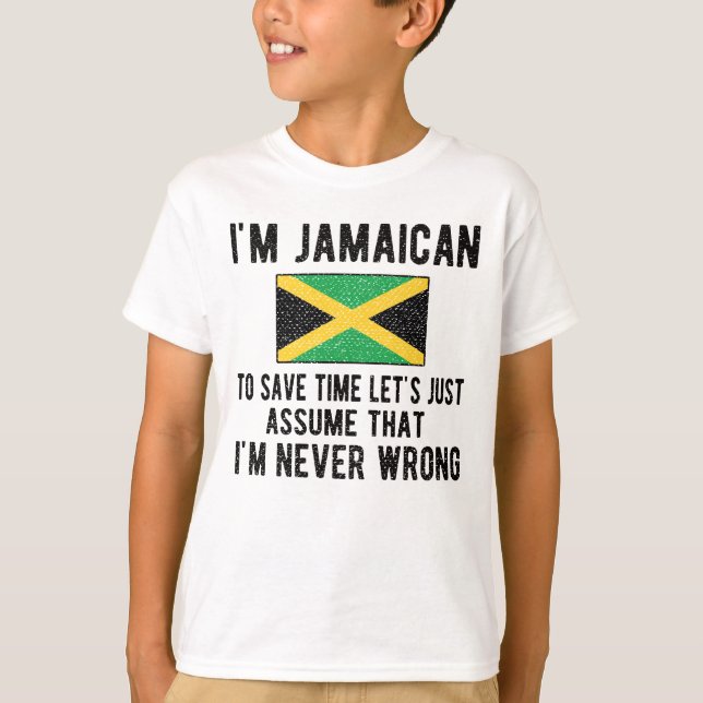 Camiseta Patrimonio jamaiquino Jamaica Rota la bandera jama (Anverso)