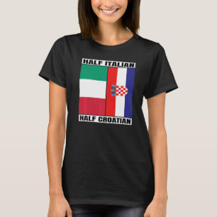 Camiseta Patrimonio medio italiano medio croata Italia Croa