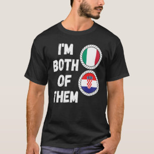Camiseta Patrimonio medio italiano medio croata Italia Croa
