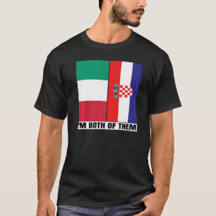 Camiseta Patrimonio medio italiano medio croata Italia Croa