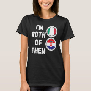 Camiseta Patrimonio medio italiano medio croata Italia Croa