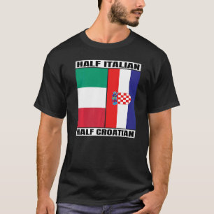 Camiseta Patrimonio medio italiano medio croata Italia Croa