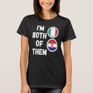 Camiseta Patrimonio medio italiano medio croata Italia Croa