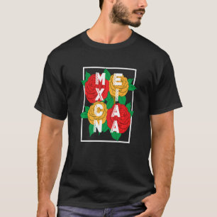 Camiseta Patrimonio Mexicano Flor Cultural Tradicional