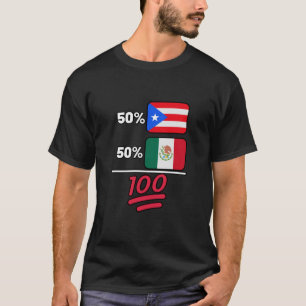 Camiseta Patrimonio mixto mexicano-puertorriqueño 
