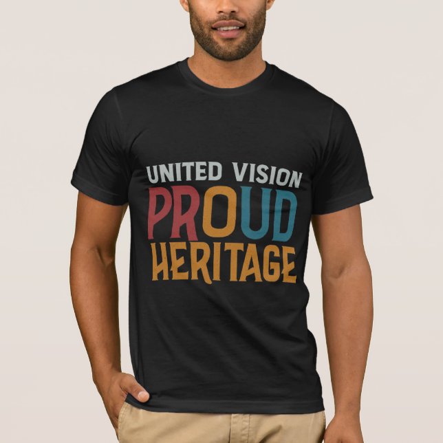 Camiseta Patrimonio Orgulloso de la Visión Unida (Anverso)