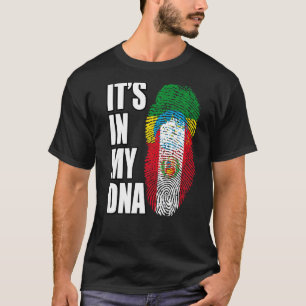 Camiseta Patrimonio Peruano Y Etíope Mezclan Bandera De ADN