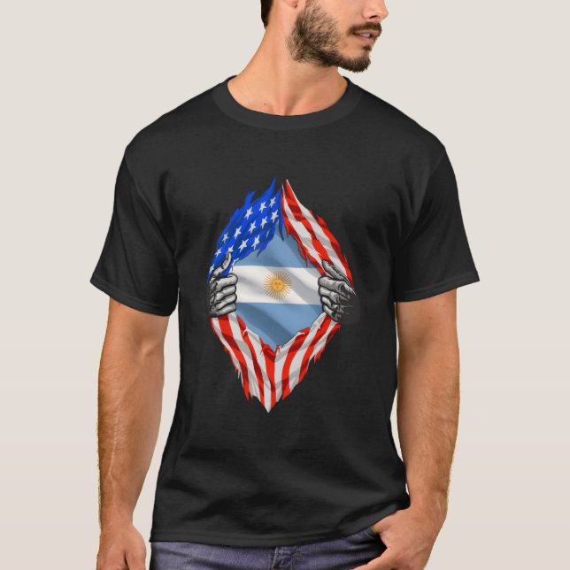 Camiseta Patrimonio Super Argentino Argentina Rota Bandera  (Anverso)
