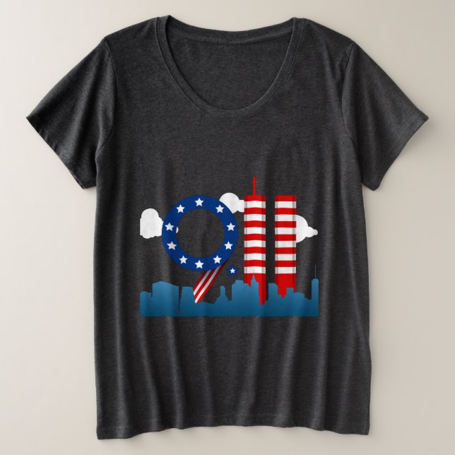 Camiseta Patriot 9-11 Day Plus Size (Anverso del diseño)